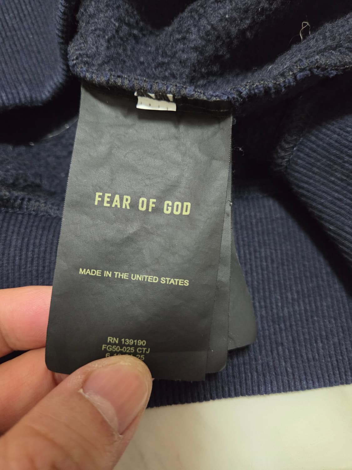 피어오브갓 7로고 후드티 상품이미지5