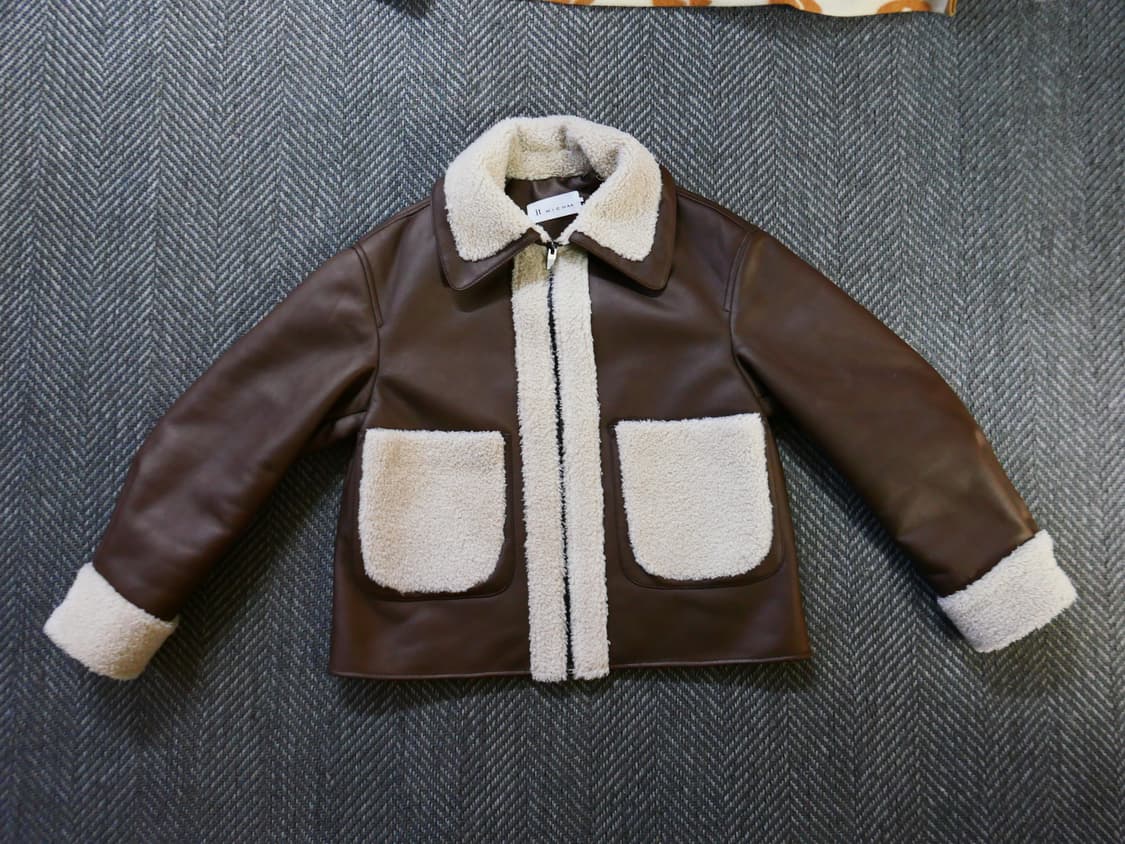 잇미샤 브라운 무스탕 자켓 상품이미지1