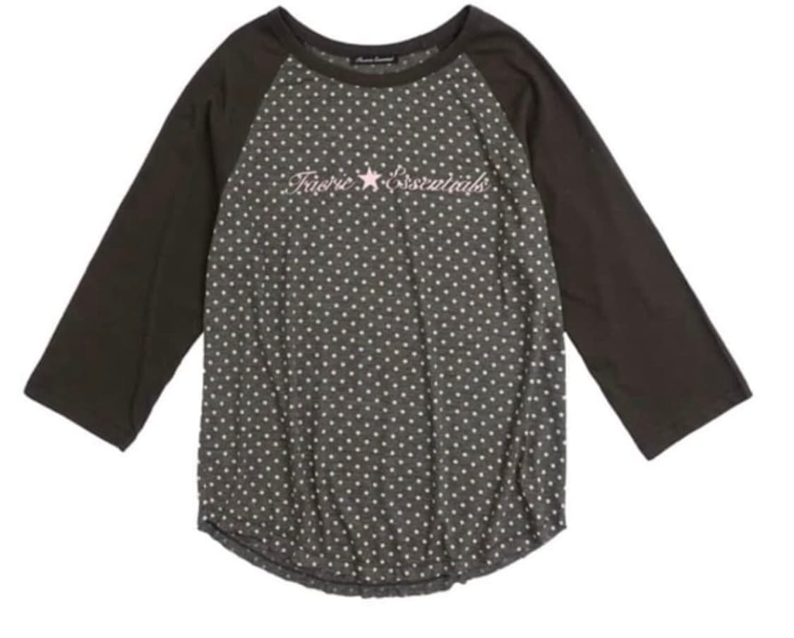 샵페어리 도트 레글런 슬리브 탑 상품이미지1