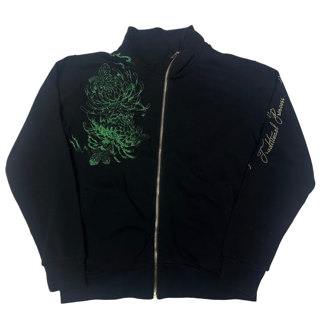 JPN Vintage 드래곤사무라이프린팅집업 새상품 M 상품이미지2