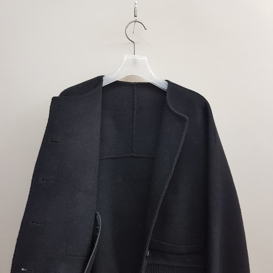 한섬 시스템 2023 캐시미어 리브 블록 자켓 82-94-160사이즈 상품이미지7