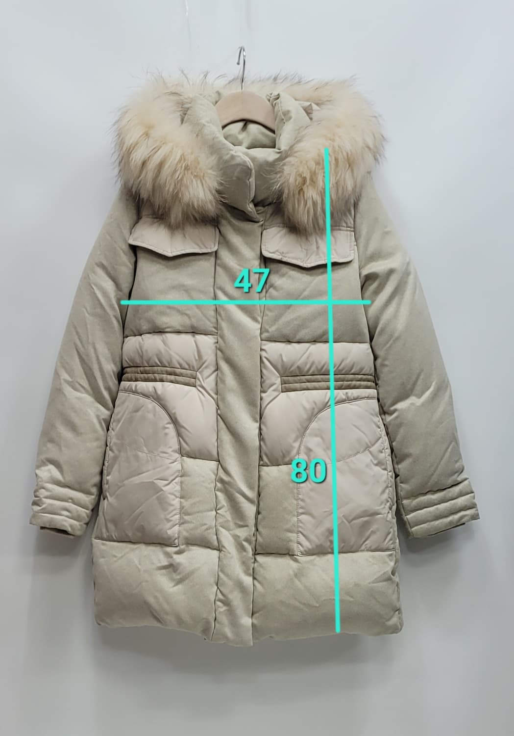 BENETTON 베네통 후드 덕다운 패딩 / 여 42 (85)
 상품이미지10