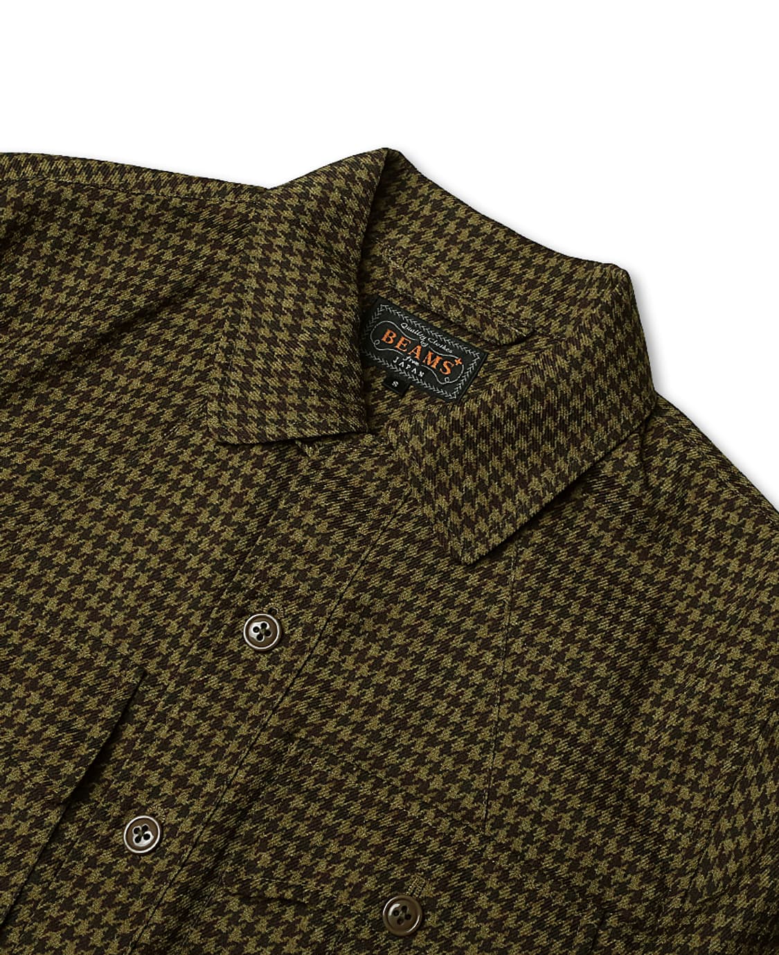 빔즈 플러스 [Beams +] 하운드 투스 벨티드 자켓 코마츠 원단 상품이미지2