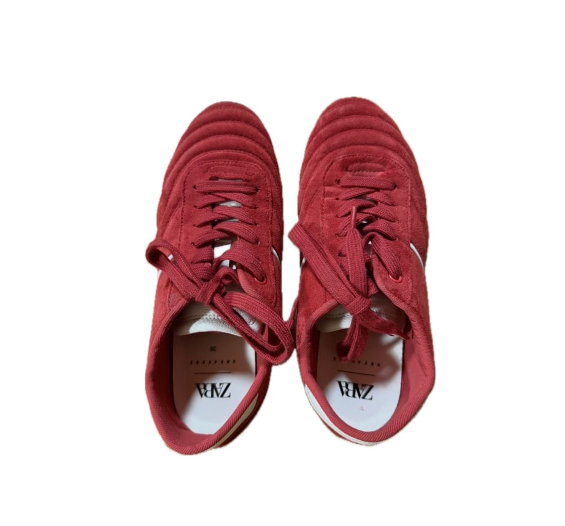 자라 퀼팅 런닝 스니커즈_레드 상품이미지5