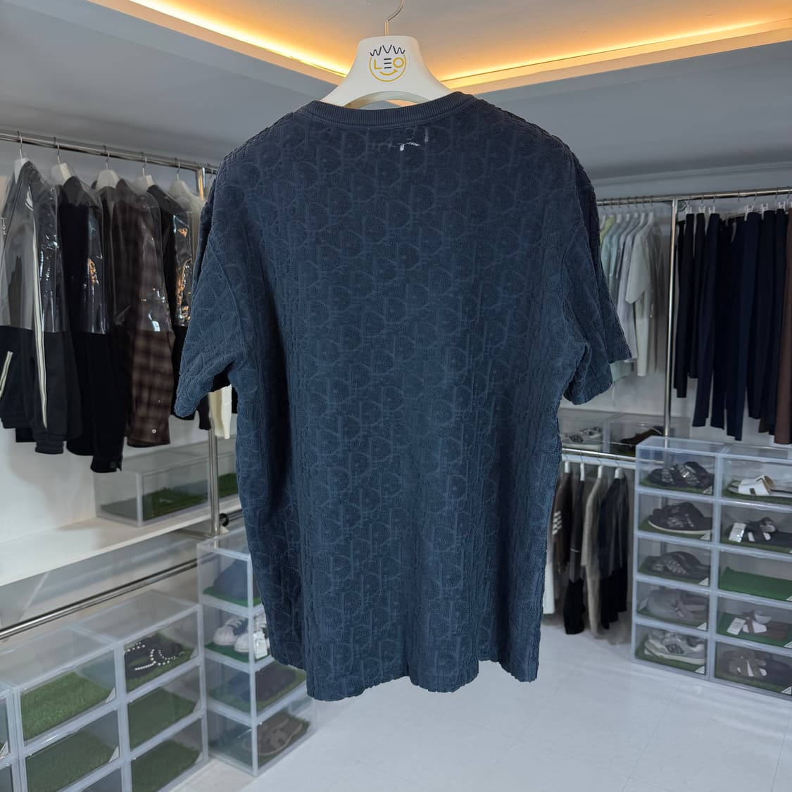 [리오브] 디올 오블리크 테리 반팔 상품이미지2