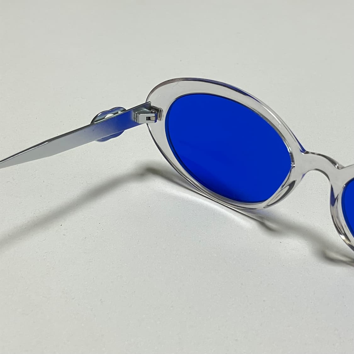 스틸 컬러 빈티지 선글라스 clear blue 상품이미지4