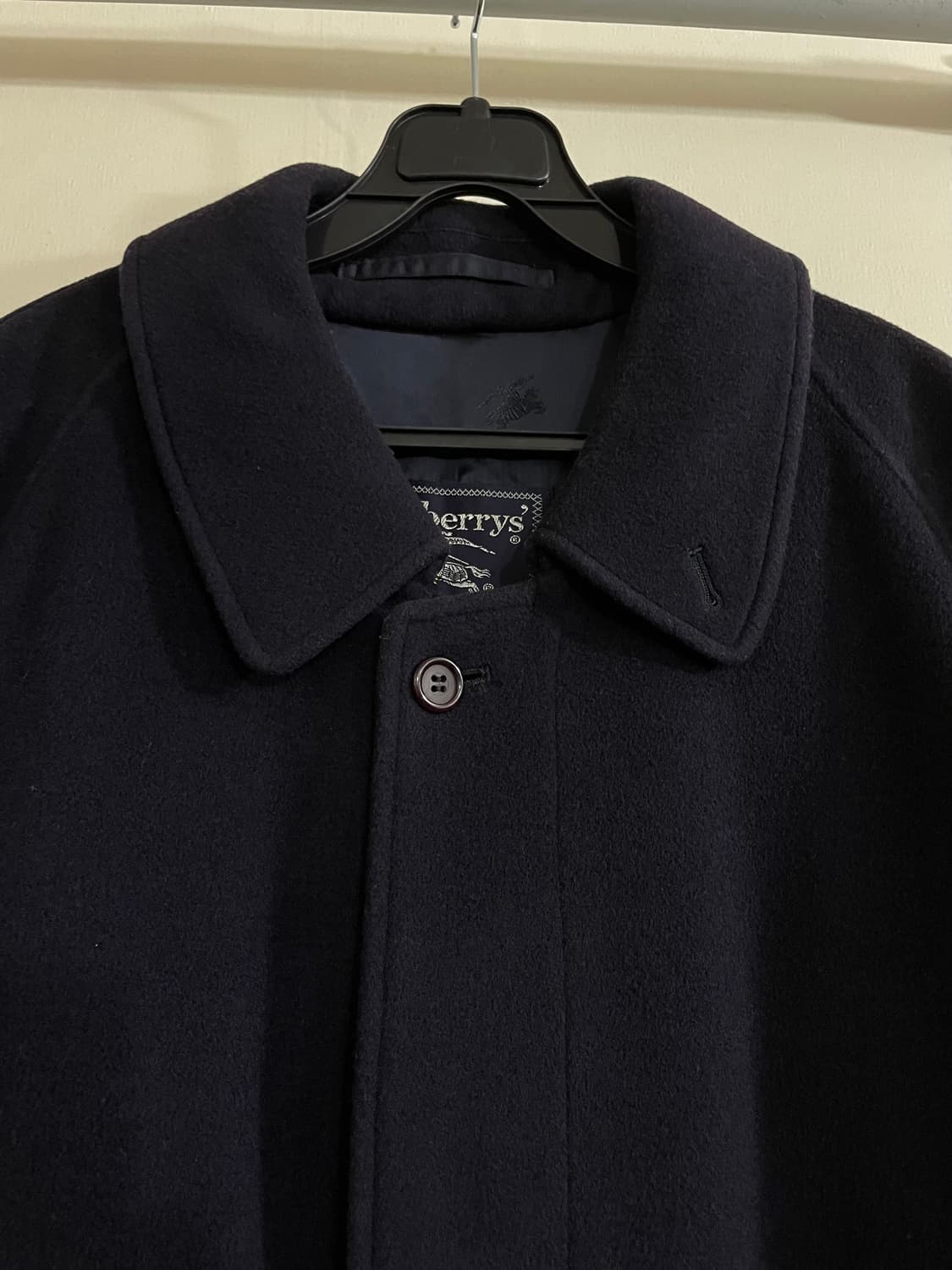 버버리 발마칸 울 캐시미어 코트 네이비 50 상품이미지3