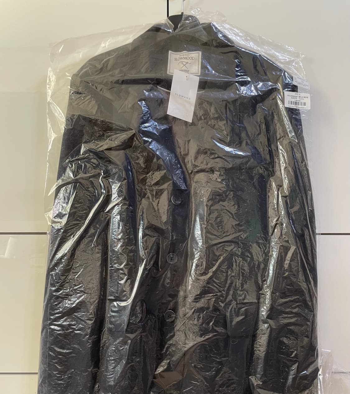 (미착용, 새상품) 슬로우앤드 made. 에디션 루즈핏 싱글자켓 네이비 상품이미지4