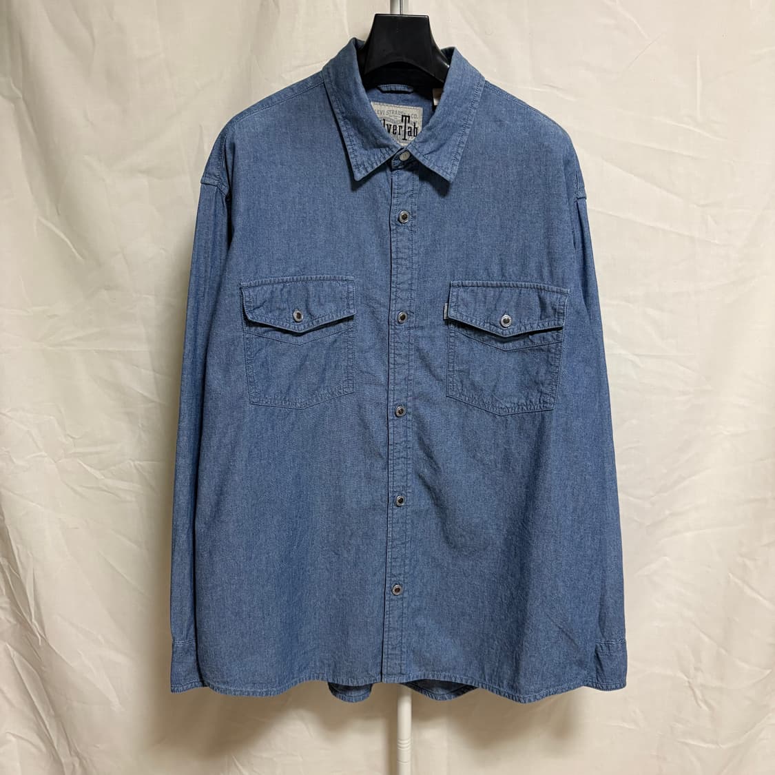 리바이스 실버탭 루즈핏 샴브레이 워크셔츠 / 블루, M 상품이미지1