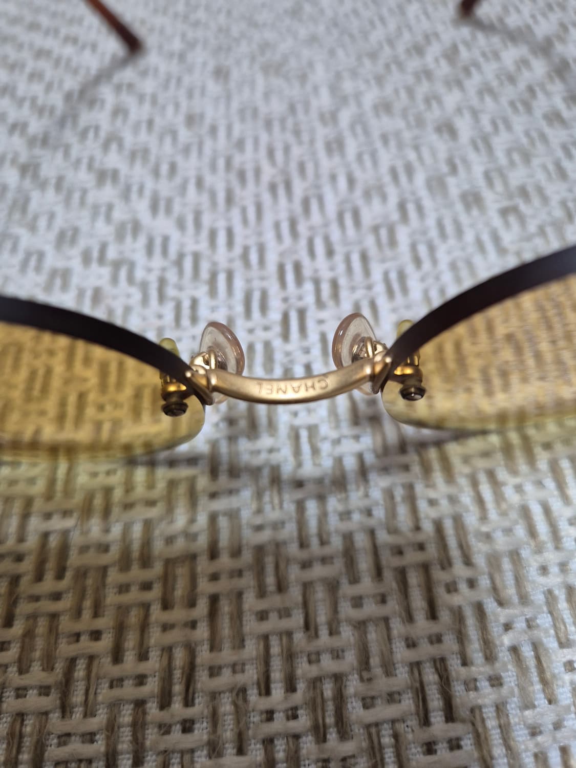 (정품) 샤넬 틴트 선글라스 옐로우 금장 선글라스 무테선글라스 상품이미지5