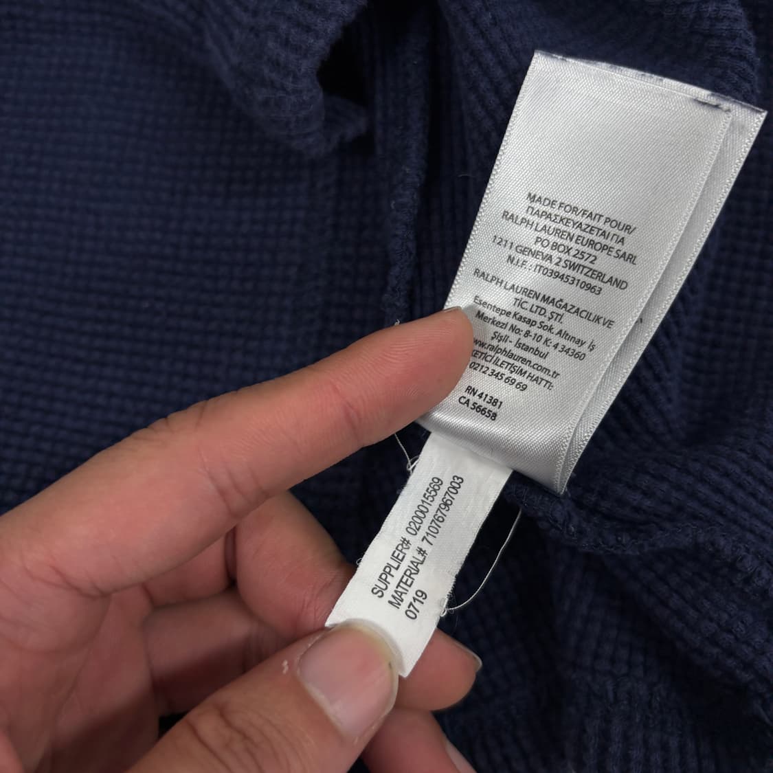 폴로 와플 롱슬리브 상품이미지7