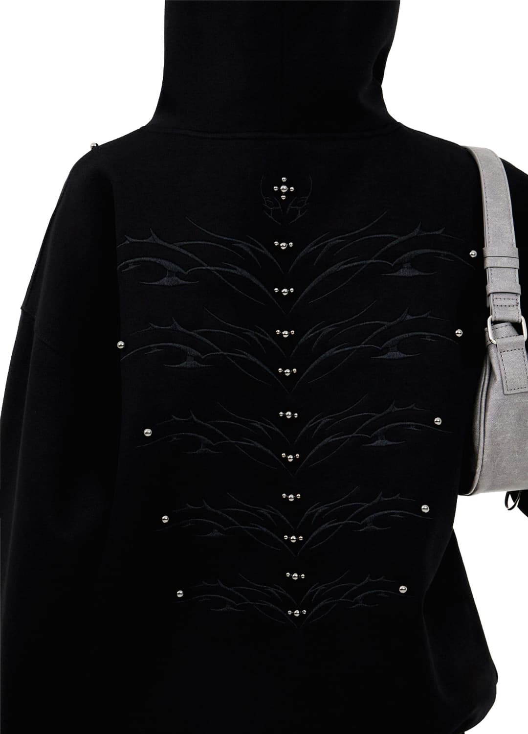 소희 착용))알트코드 고스트 본 링크 후디 상품이미지2