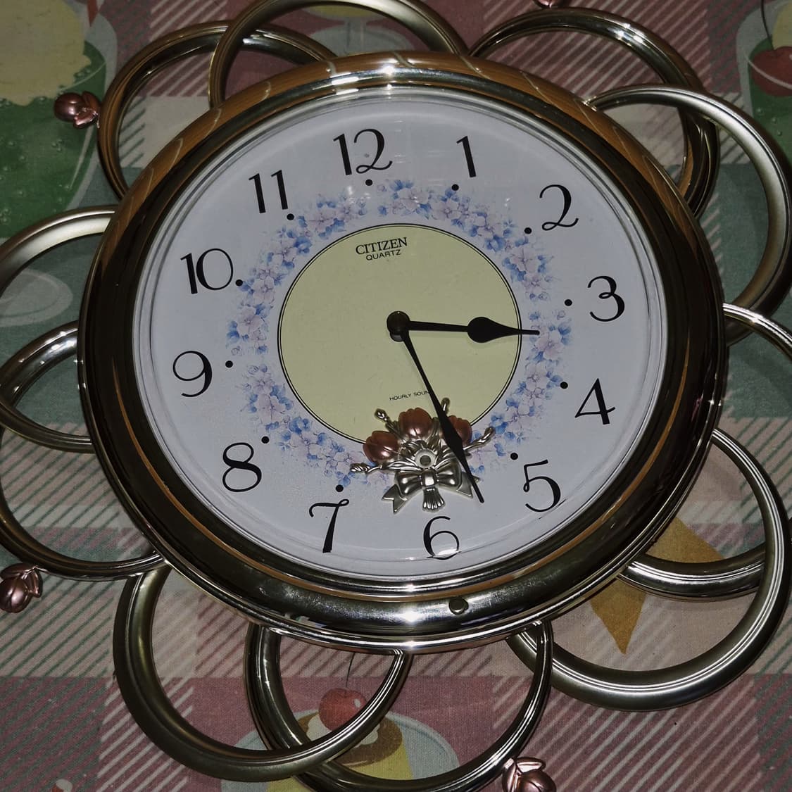 70s 시티즌 튤립 꽃잎 멜로디 괘종 벽시계 상품이미지9