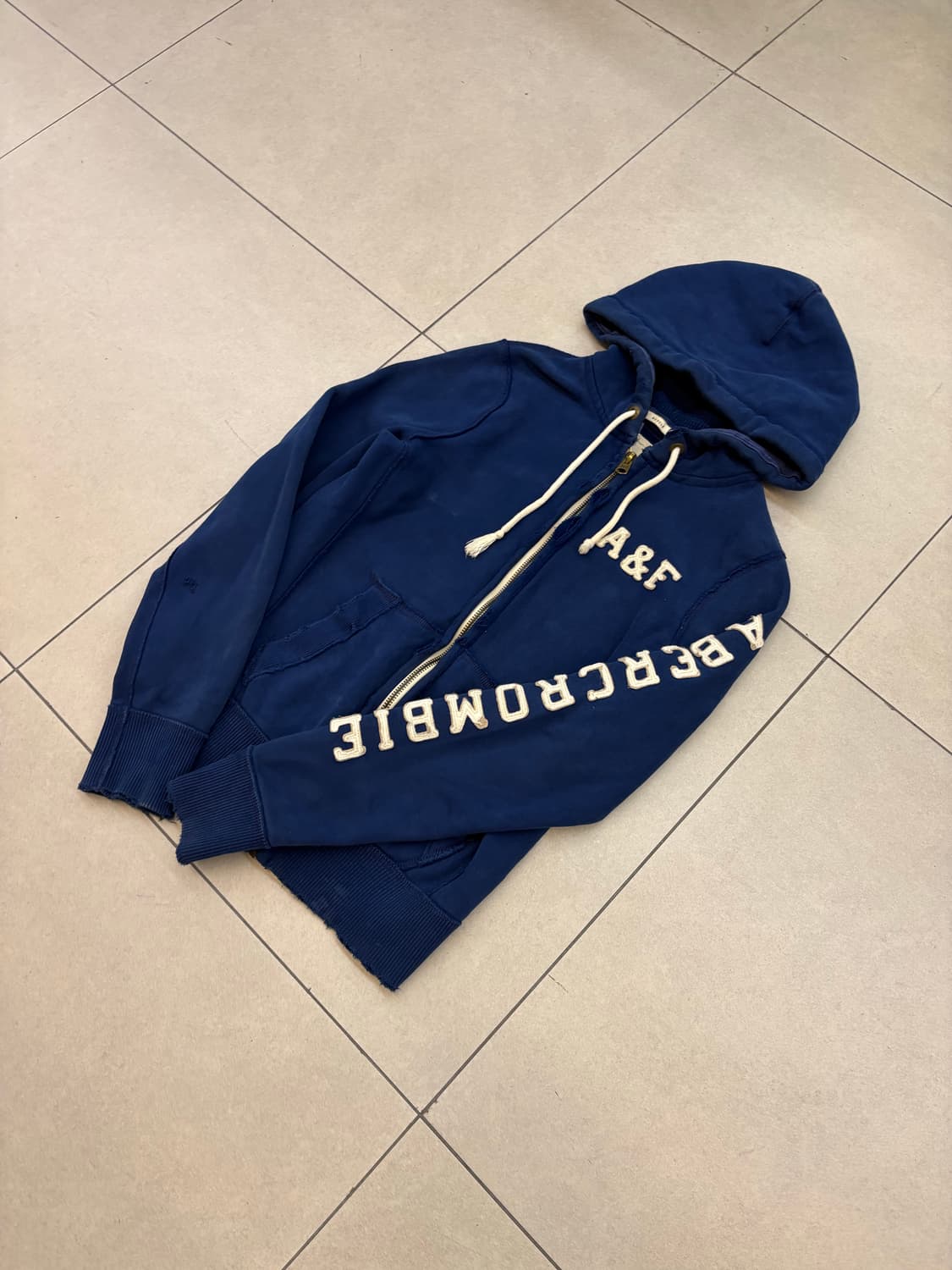 아베크롬비 블루 사이드라인 후드집업 상품이미지3