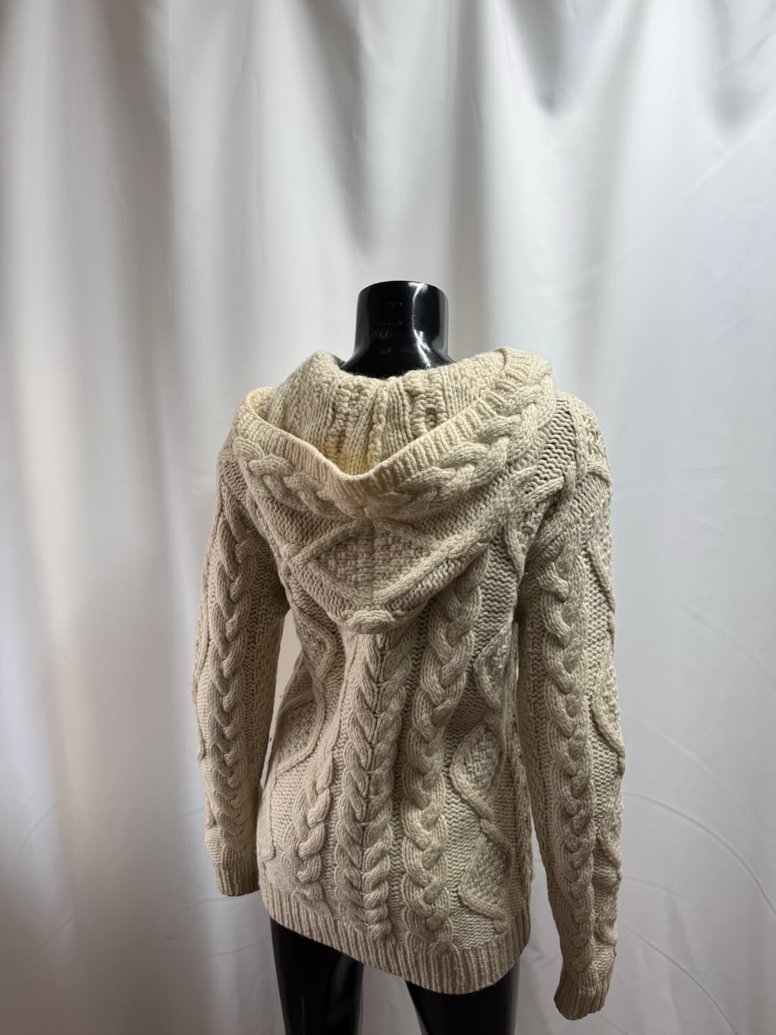 빈티지 버튼 후드 니트 상품이미지3