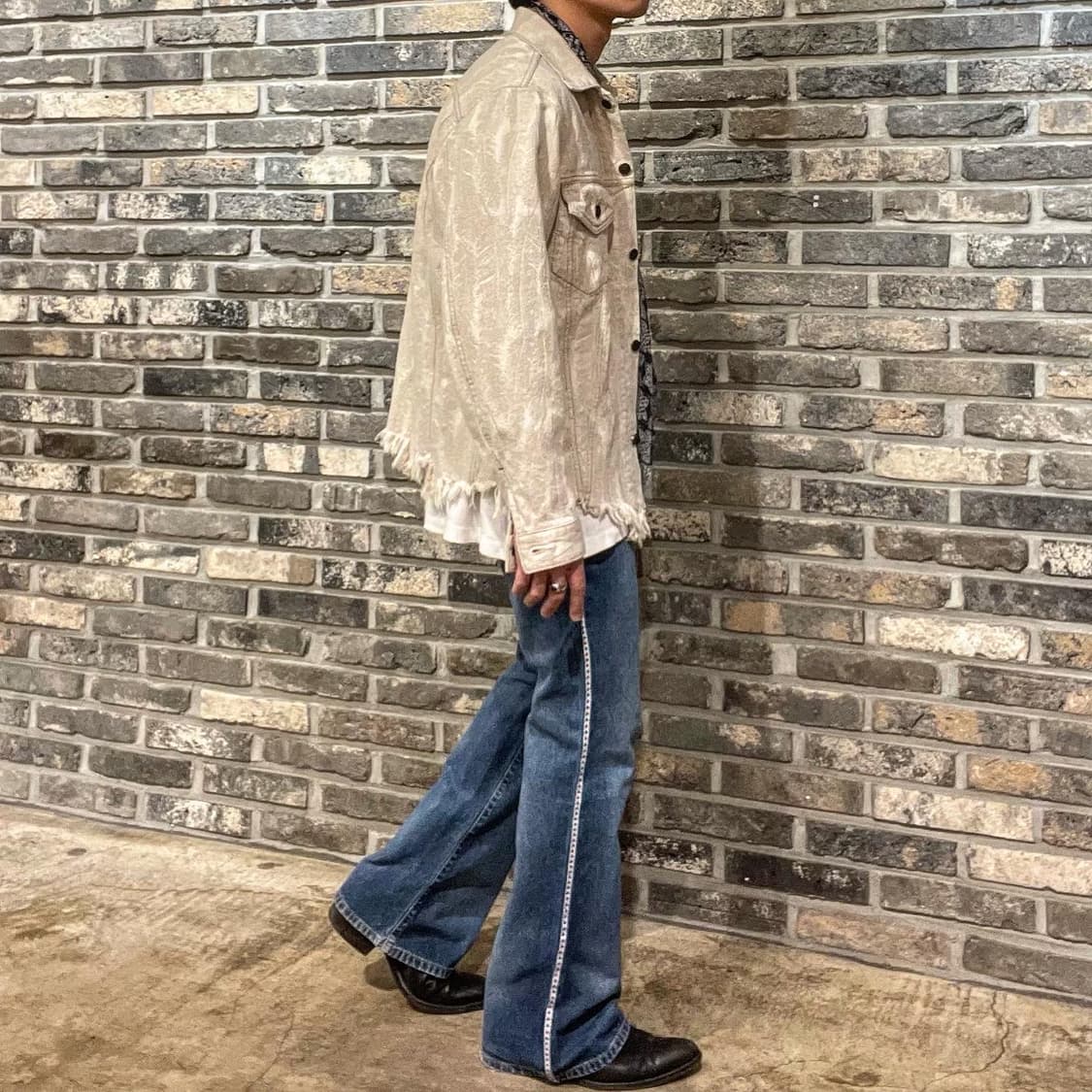 캐피탈 12 온즈 데님 페더 자켓 상품이미지5