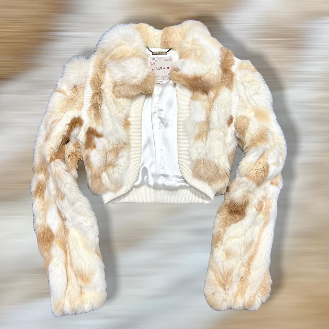 래빗퍼 크롭 볼레로자켓 상품이미지1