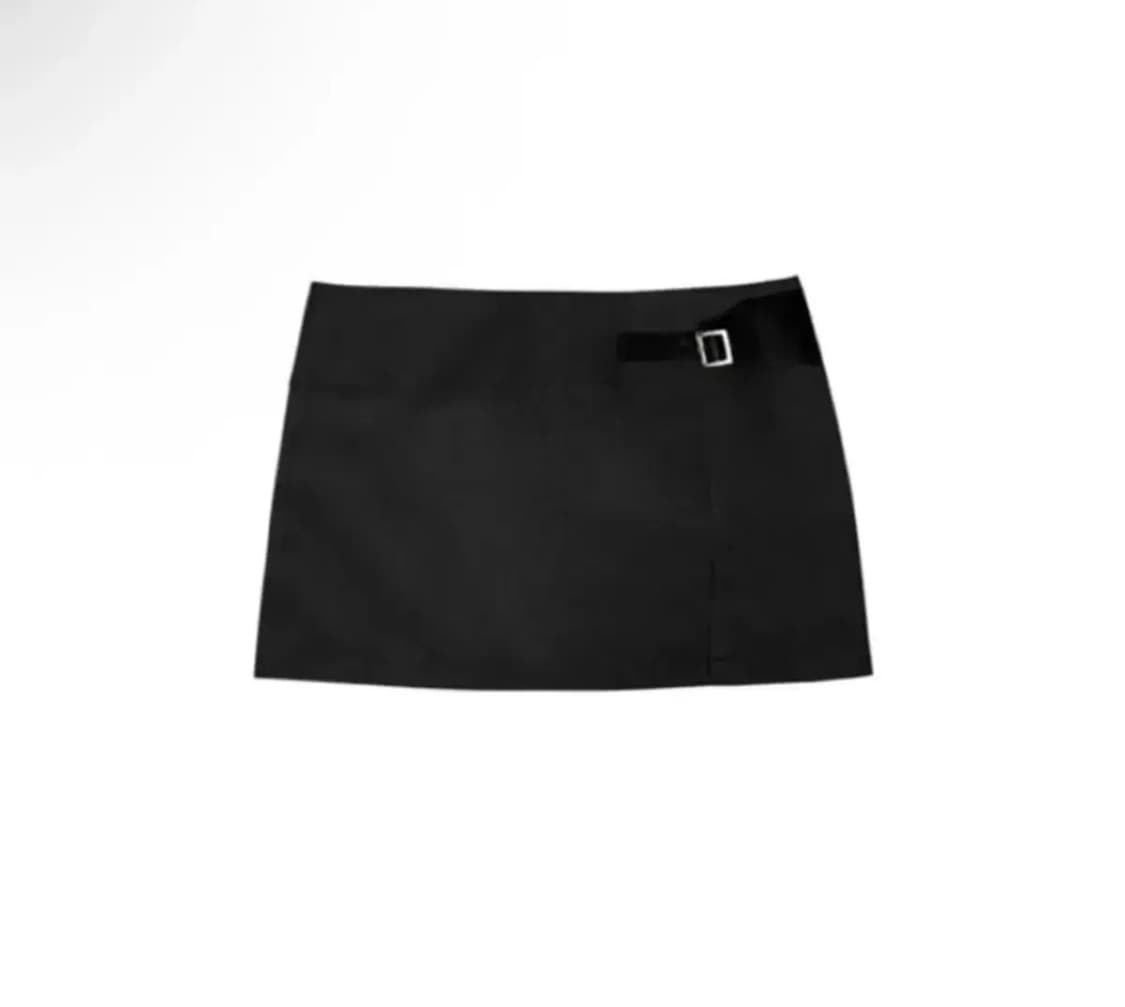 보헤미안서울 벨트 디테일 스커트 블랙s belt detail skirt 상품이미지2