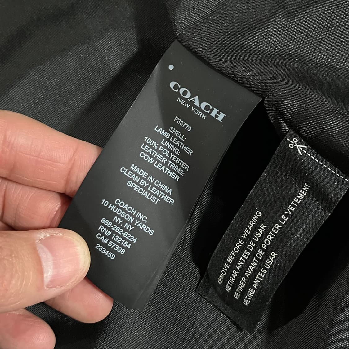 [97] 코치 레이서 블루종 가죽자켓 상품이미지10