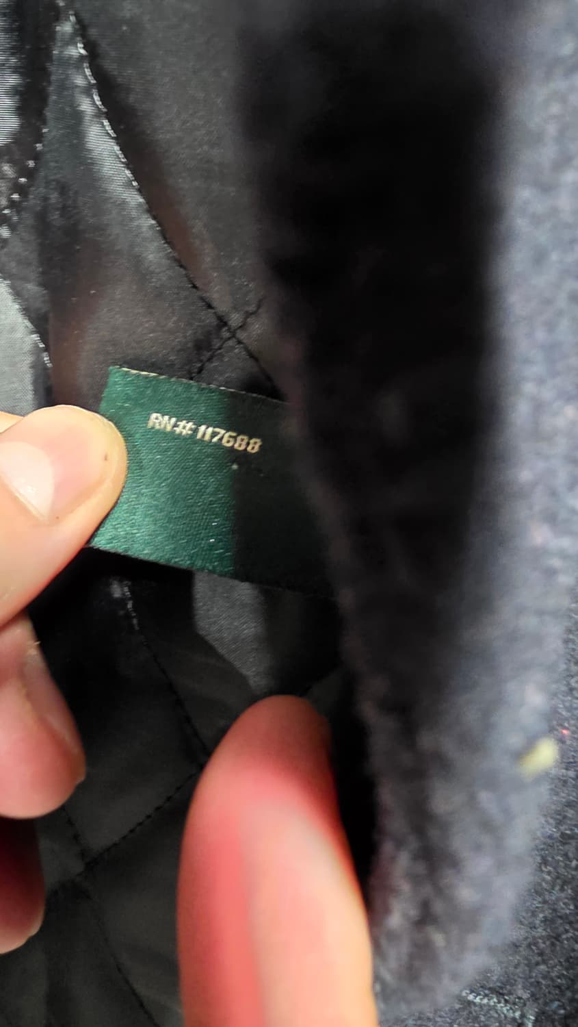 로렌 랄프 로렌 네이비 더블 코트(피코트) / 울50% 상품이미지5