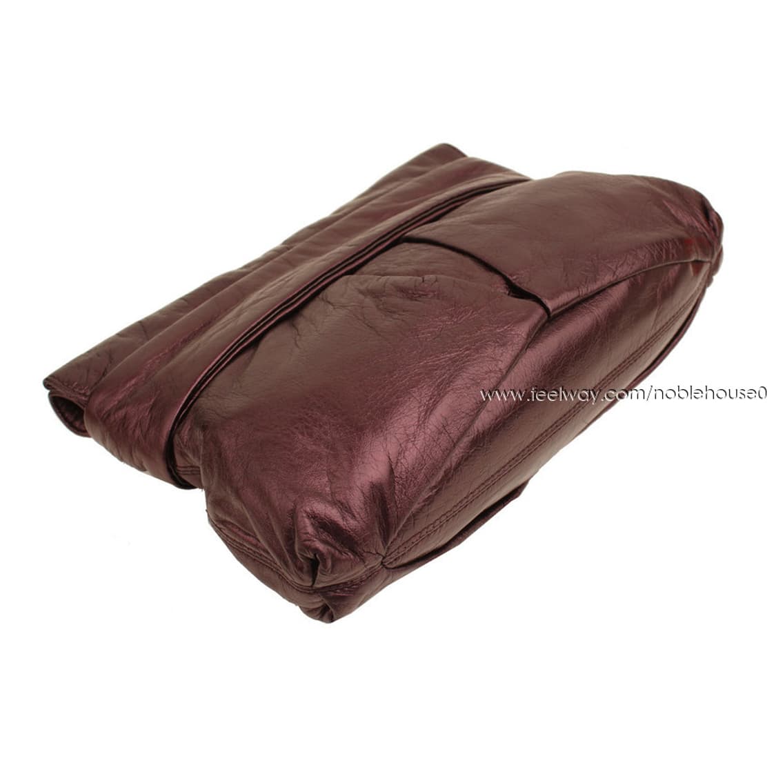 쿠바 메탈릭퍼플 핸드메이드 클러치백 상품이미지4