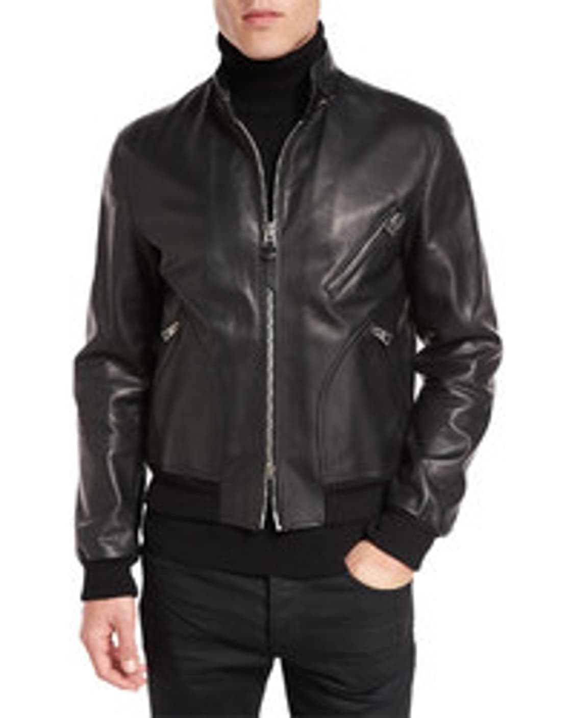 46 / 톰포드 레더 싱글 바이커 자켓 상품이미지9