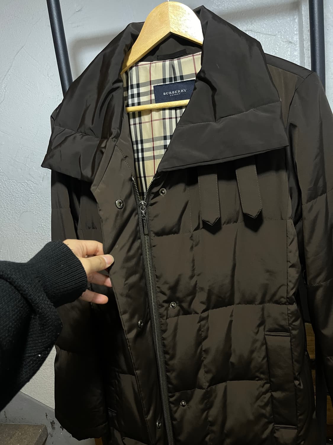 빈티지 버버리 다운 롱패딩 상품이미지4