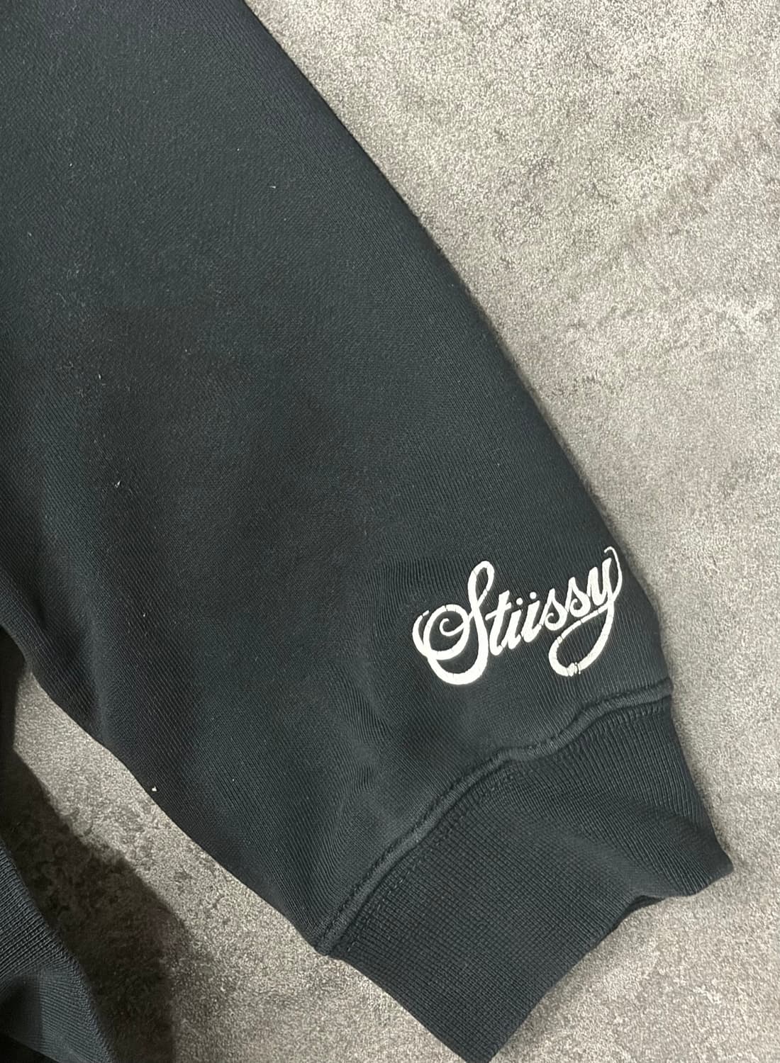 00s stussy 스투시 블랙 써클 후드 집업 상품이미지7
