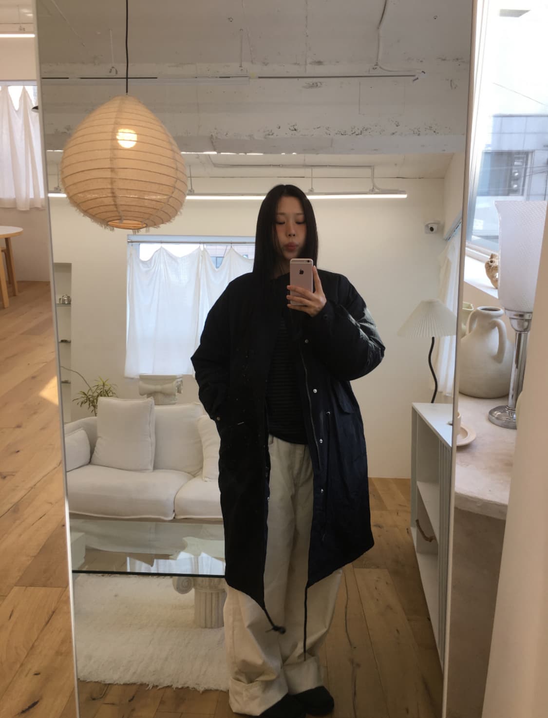 시오아 마켓 롱야상 패딩 상품이미지2