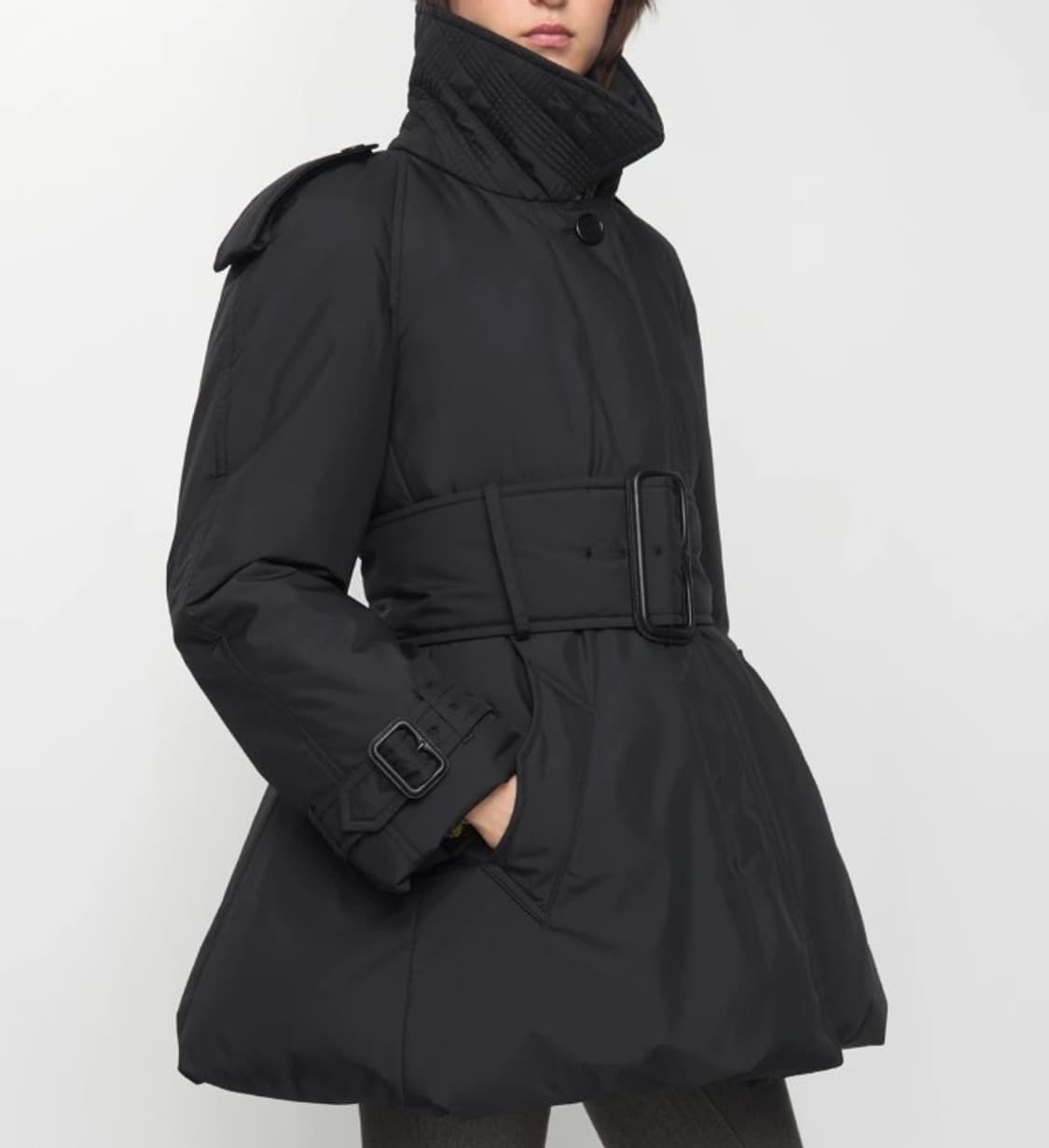 버버리 벨트 베리힐 패딩 카 코트 (블랙) - 미착용 새상품 상품이미지3