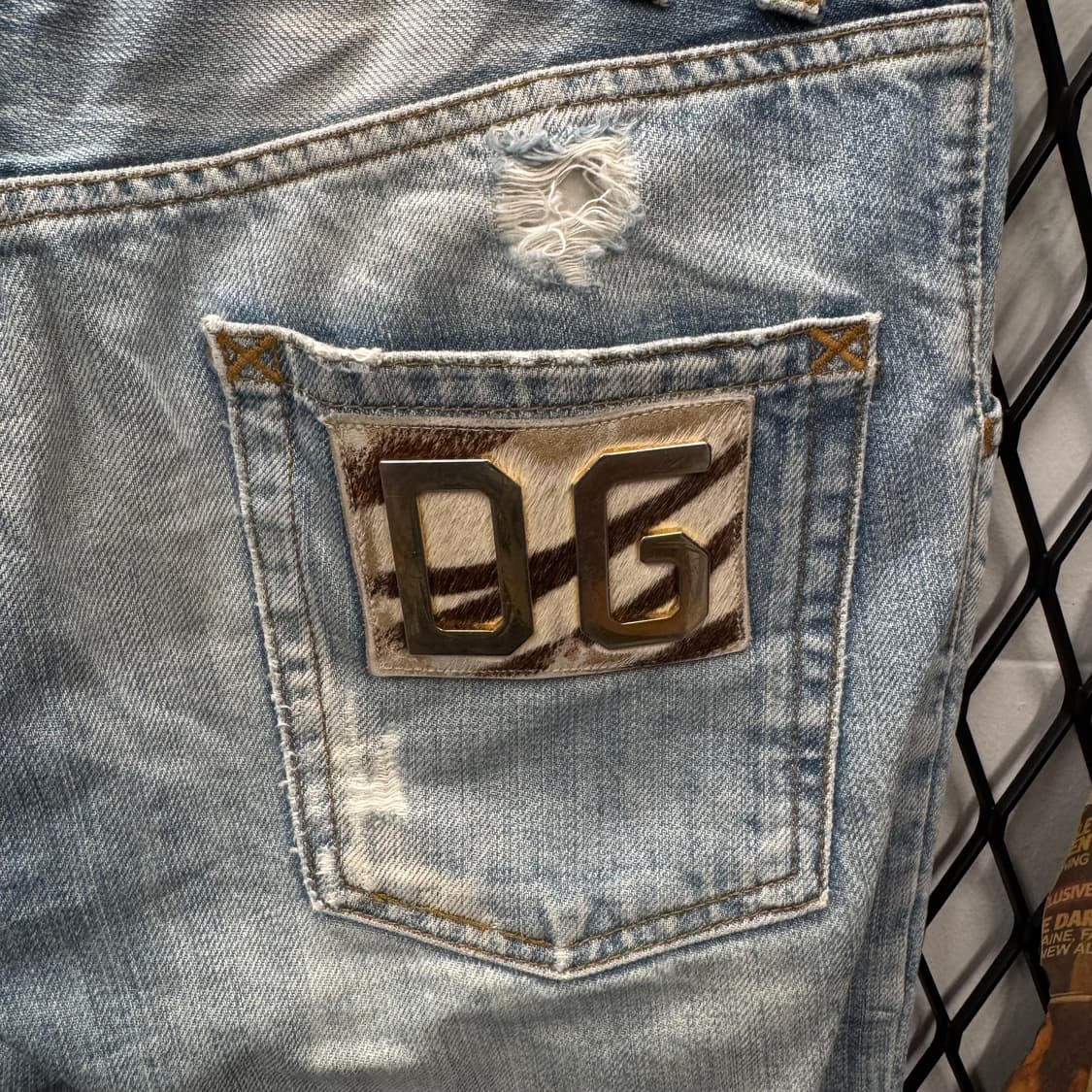 00s 돌체앤가바나 14 클래식 디스트로이드 데님 팬츠 연청 상품이미지5