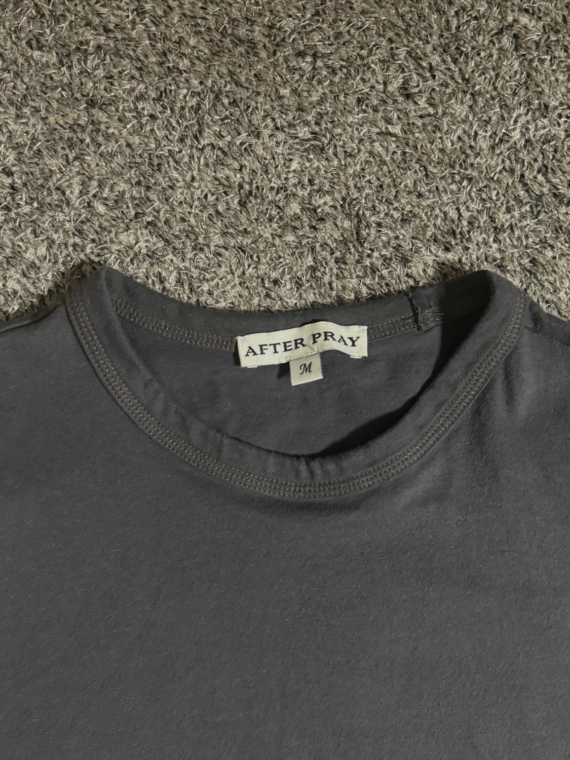 애프터프레이 울 블렌디드 롱슬리브 차콜 상품이미지4