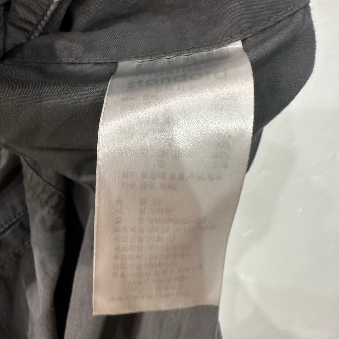 무신사 차콜 폴리 팬츠 32 상품이미지4
