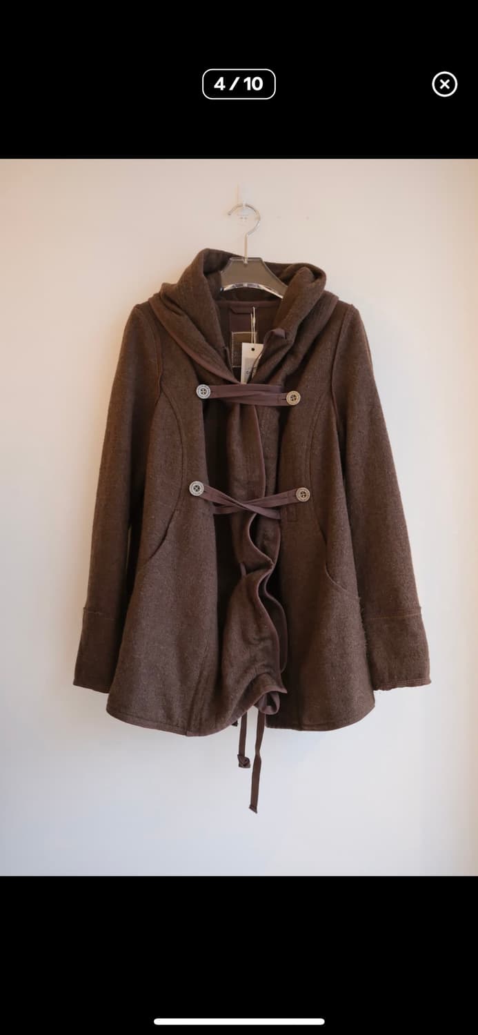 00s Bondage drape hood coat 상품이미지3