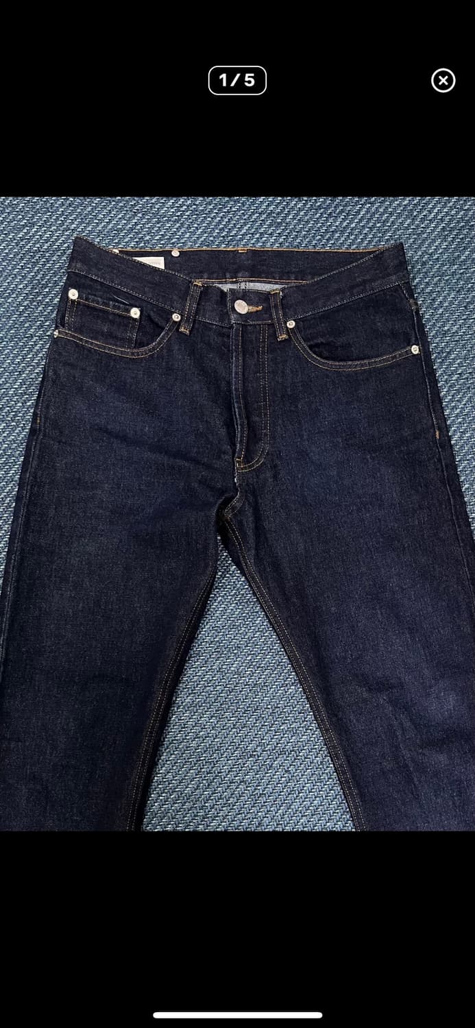 드리스반노튼 스트레이트 인디고 데님 상품이미지1