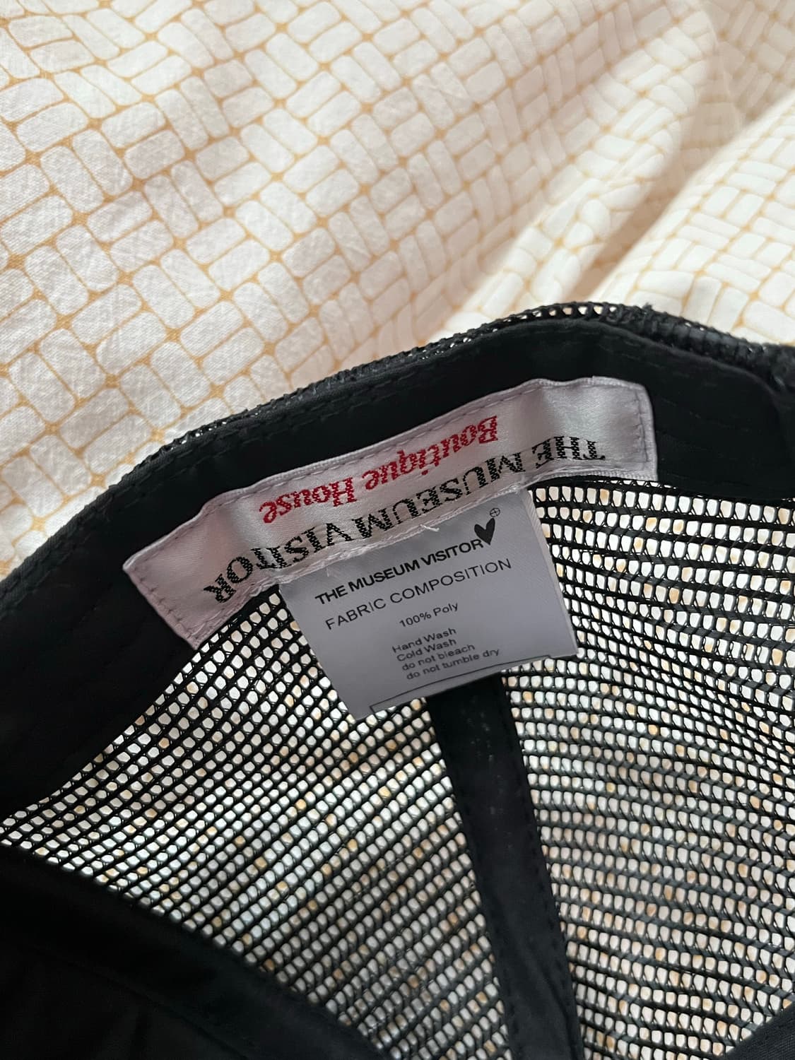 더뮤지엄비지터 칠드런 메쉬캡 블랙 상품이미지4