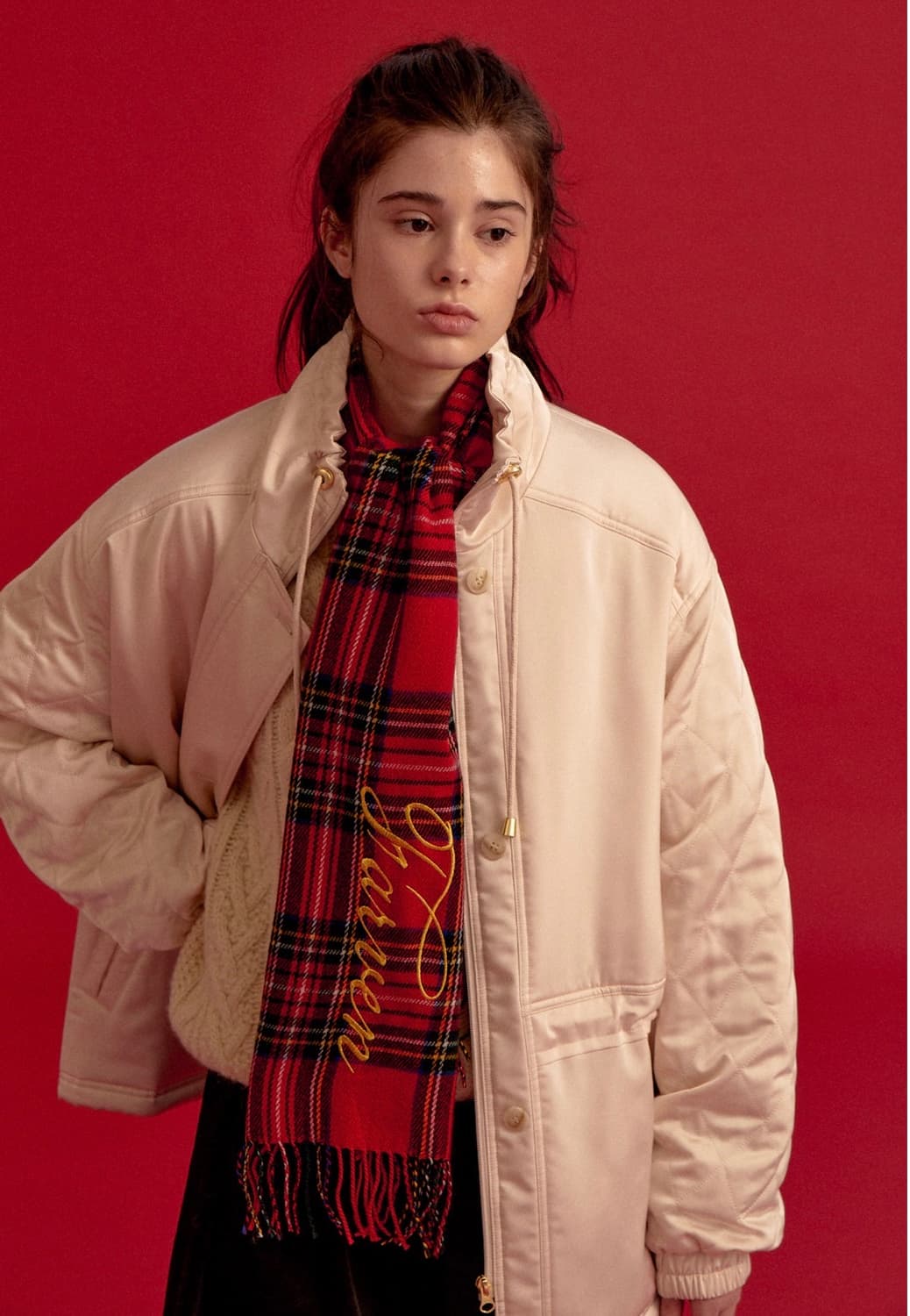 새상품) 파르벵 시에나 퀼팅 패딩 소프트 피치 상품이미지7