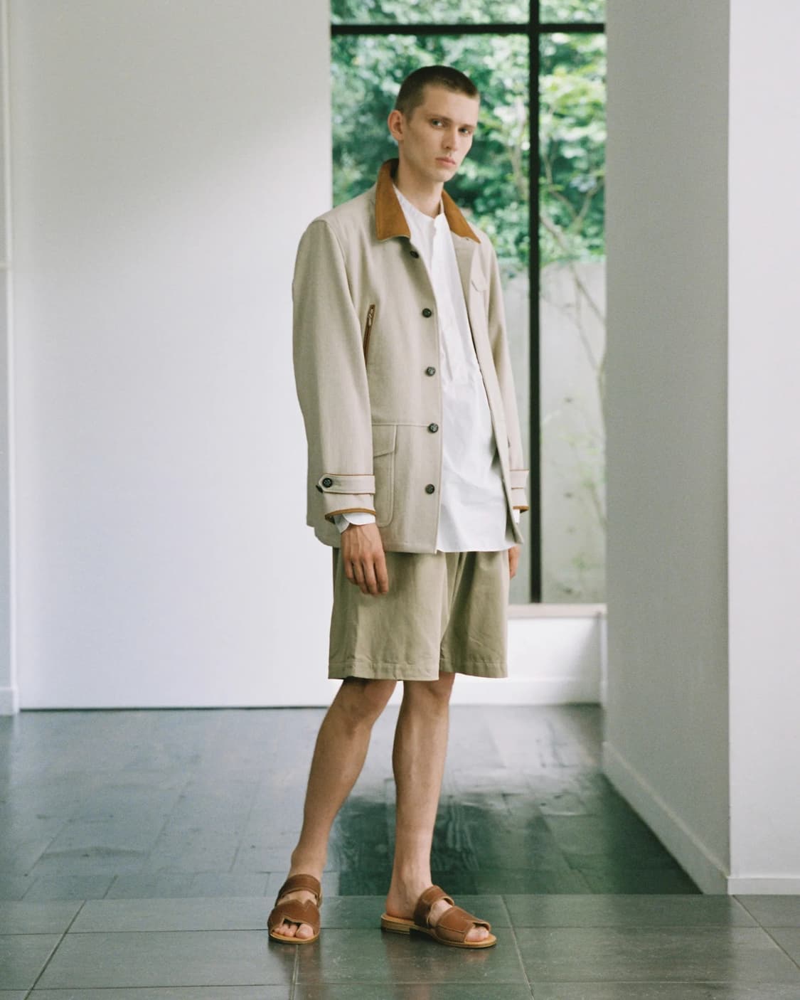 L size택포110만)25ss나이스네스 LORAN 헤링본 헌팅자켓 상품이미지2