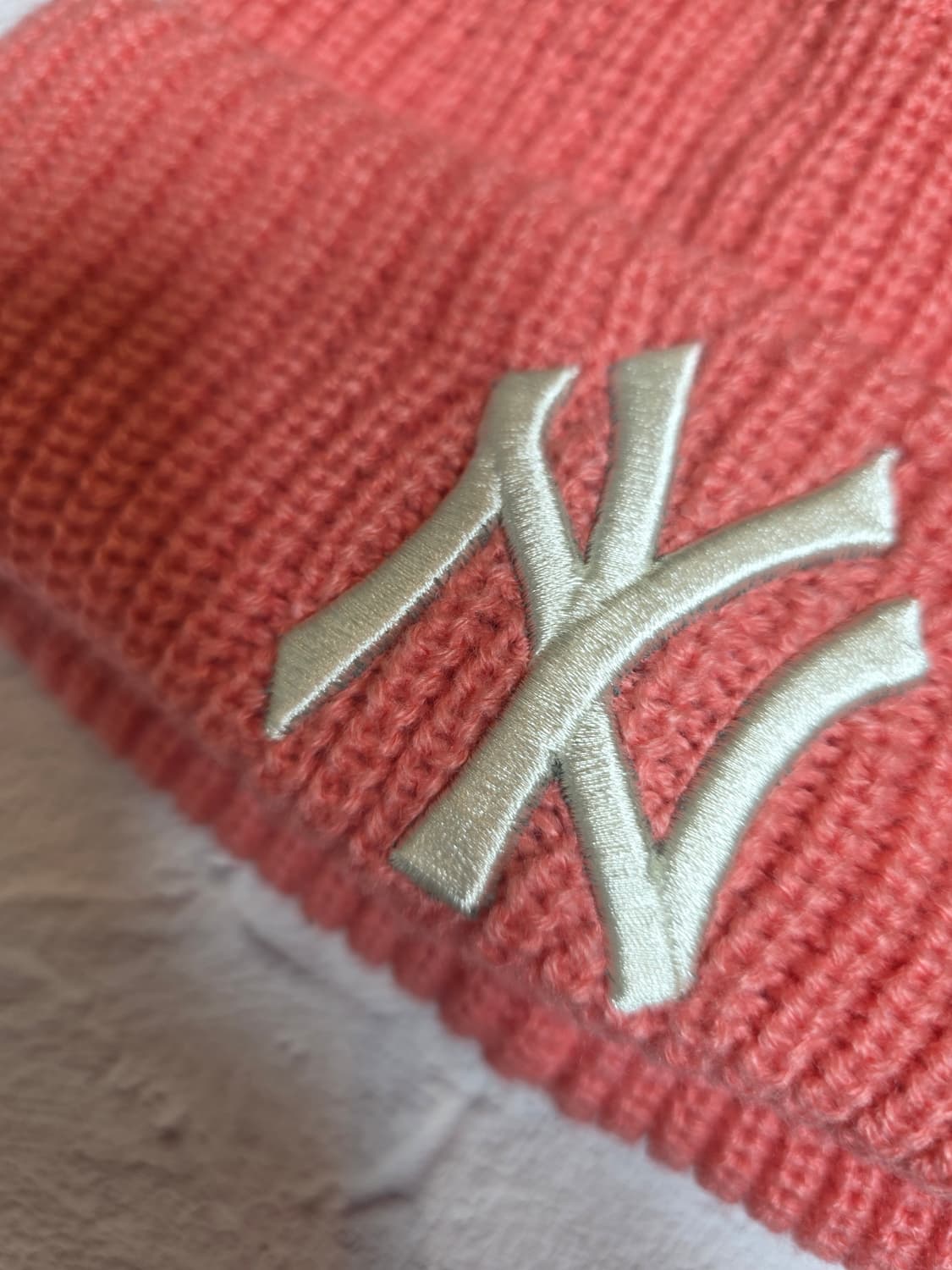 뉴욕 양키스 젤리비니 딥핑크색 비니 모자 상품이미지2