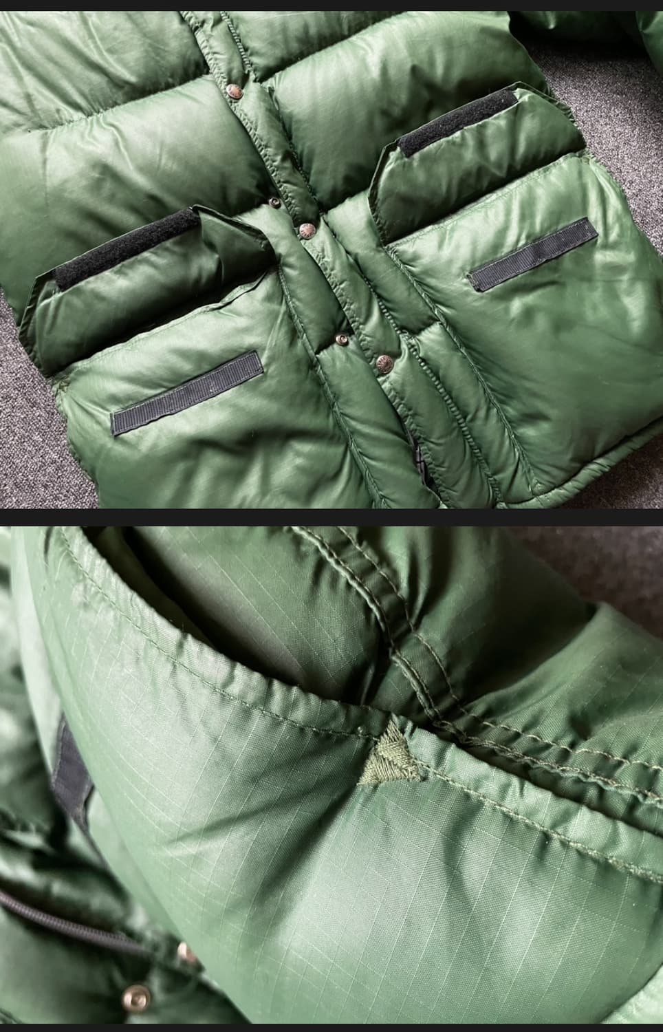 빈티지 노스페이스 시에라파카 립스탑 포레스트 M 상품이미지4