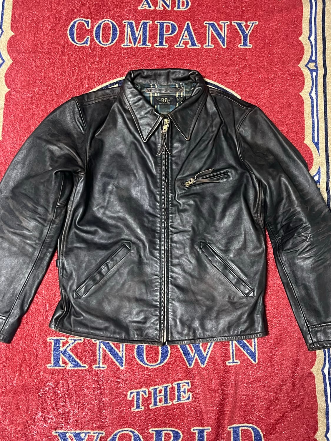 더블알엘 (RRL) 뉴스보이 레더자켓 상품이미지1