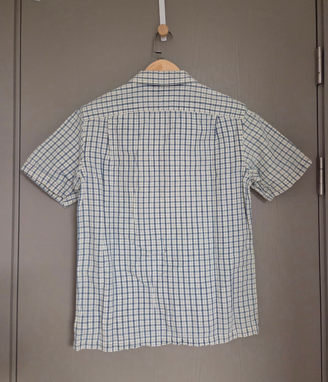 RRL 더블알엘 체크 코튼 리넨 반팔 캠프 셔츠 S 상품이미지2