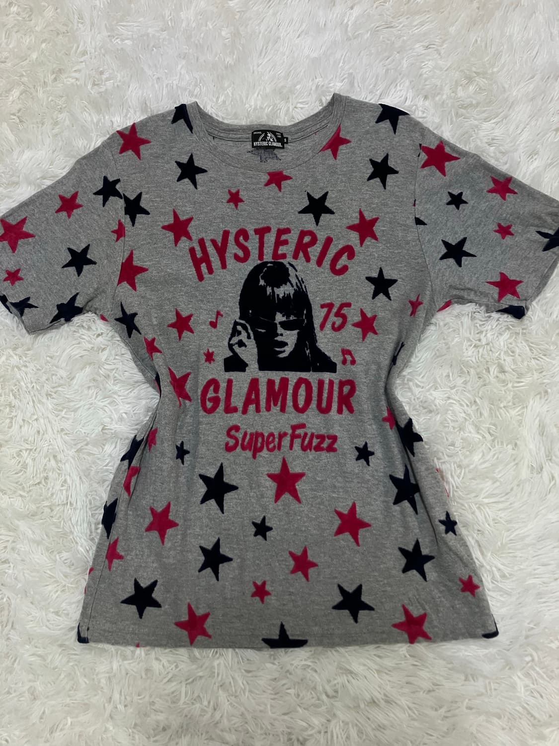 히스테릭 글래머 그레이 스타 반팔 1052 y2k 스트릿 갸루 펑 상품이미지1