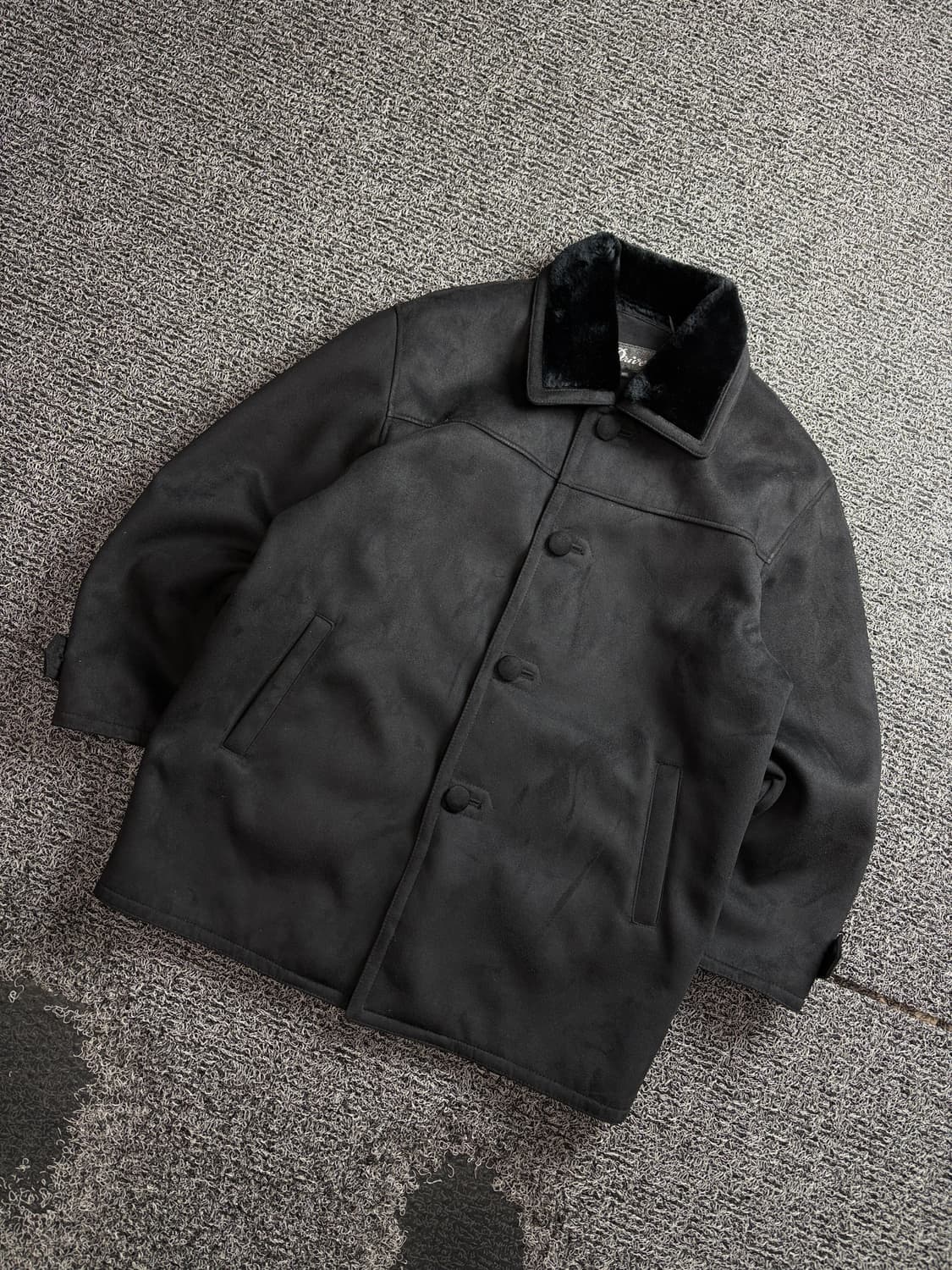 빈티지 아카이브 블랙 스웨이드 무스탕 3644  상품이미지1