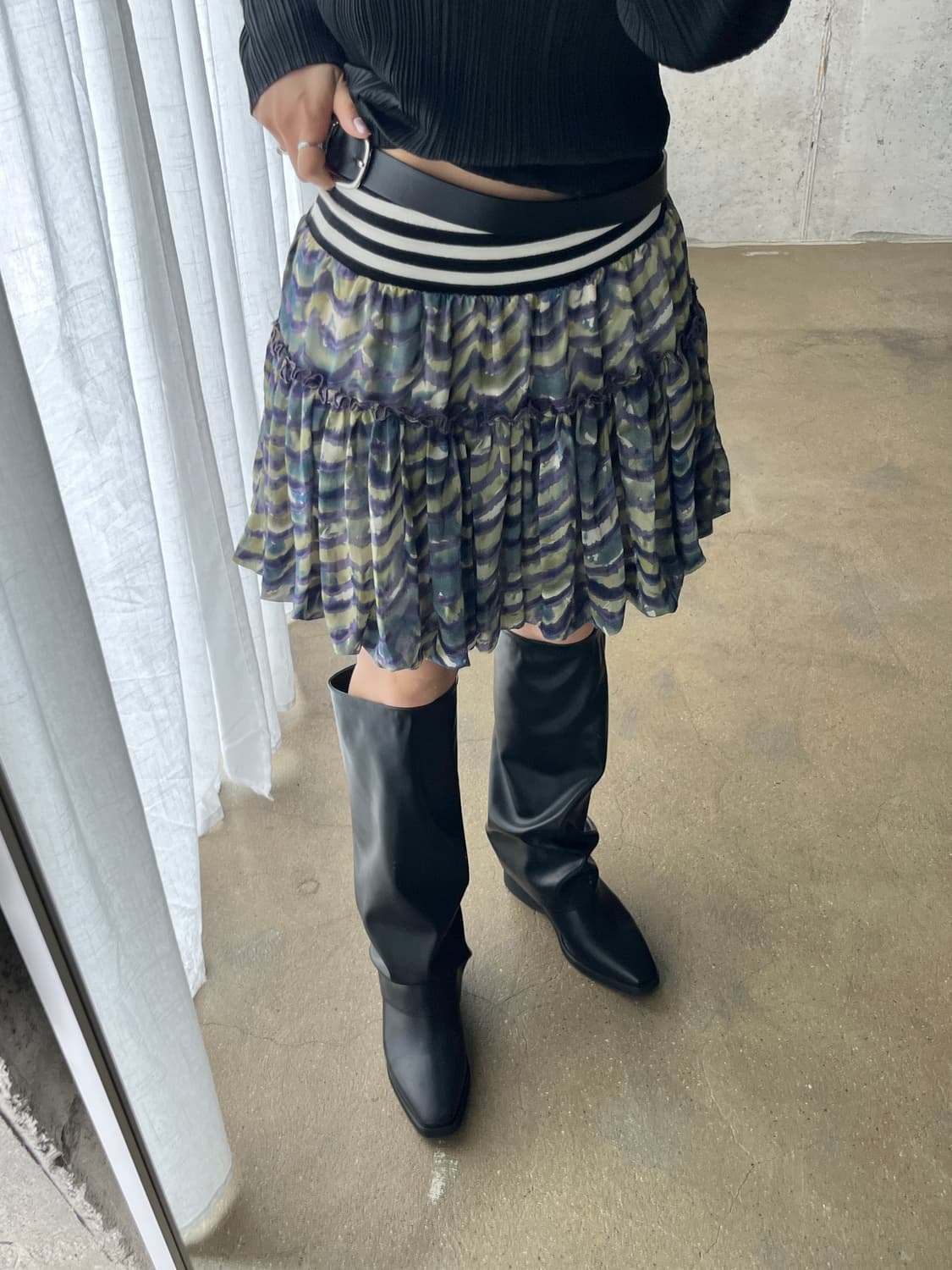 워터컬러 패턴 큐롯 팬츠 상품이미지6