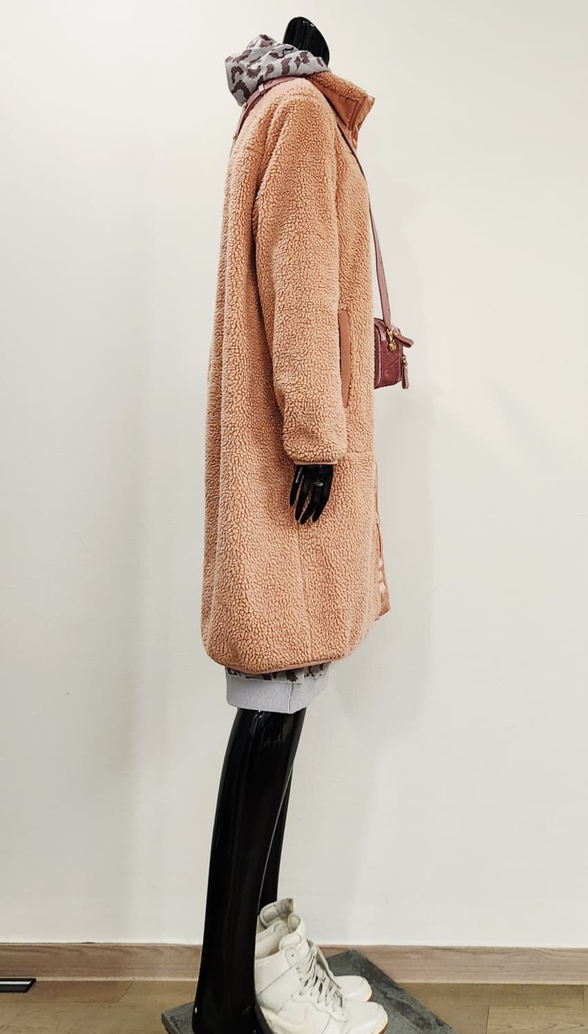 핑크 롱뽀글이 상품이미지4