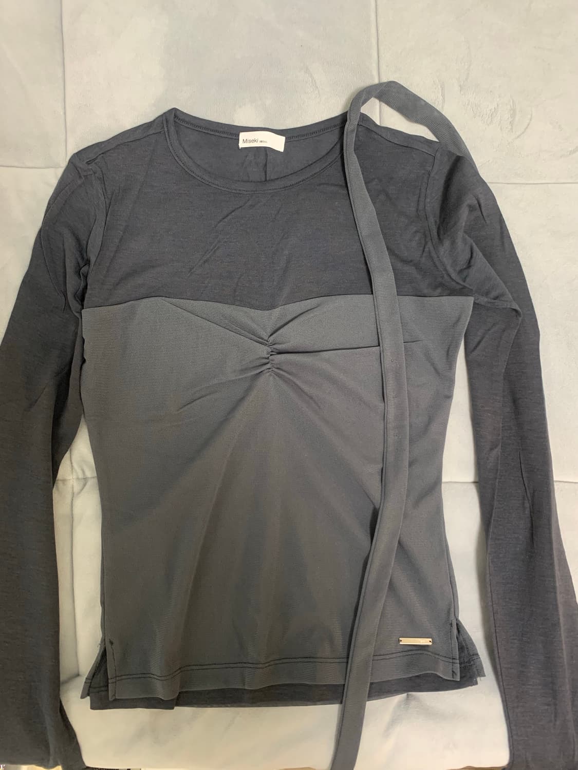 미세키서울 Sheer layered scarf long sleeves 상품이미지5