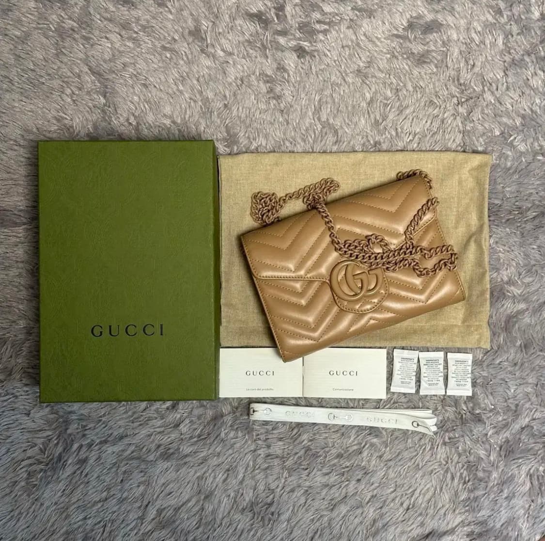 [풀구성] 구찌 GG 마틀라세 미니 체인백 핑크베이지 상품이미지9