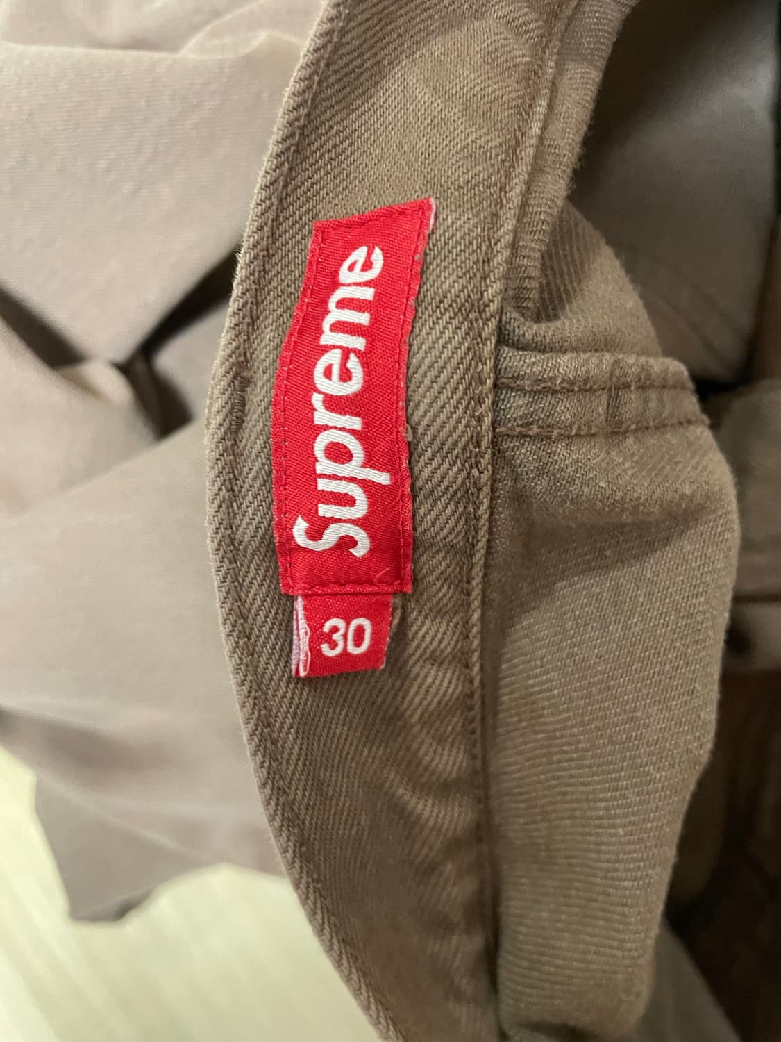 30 슈프림 배기진 라이트 브라운 상품이미지7