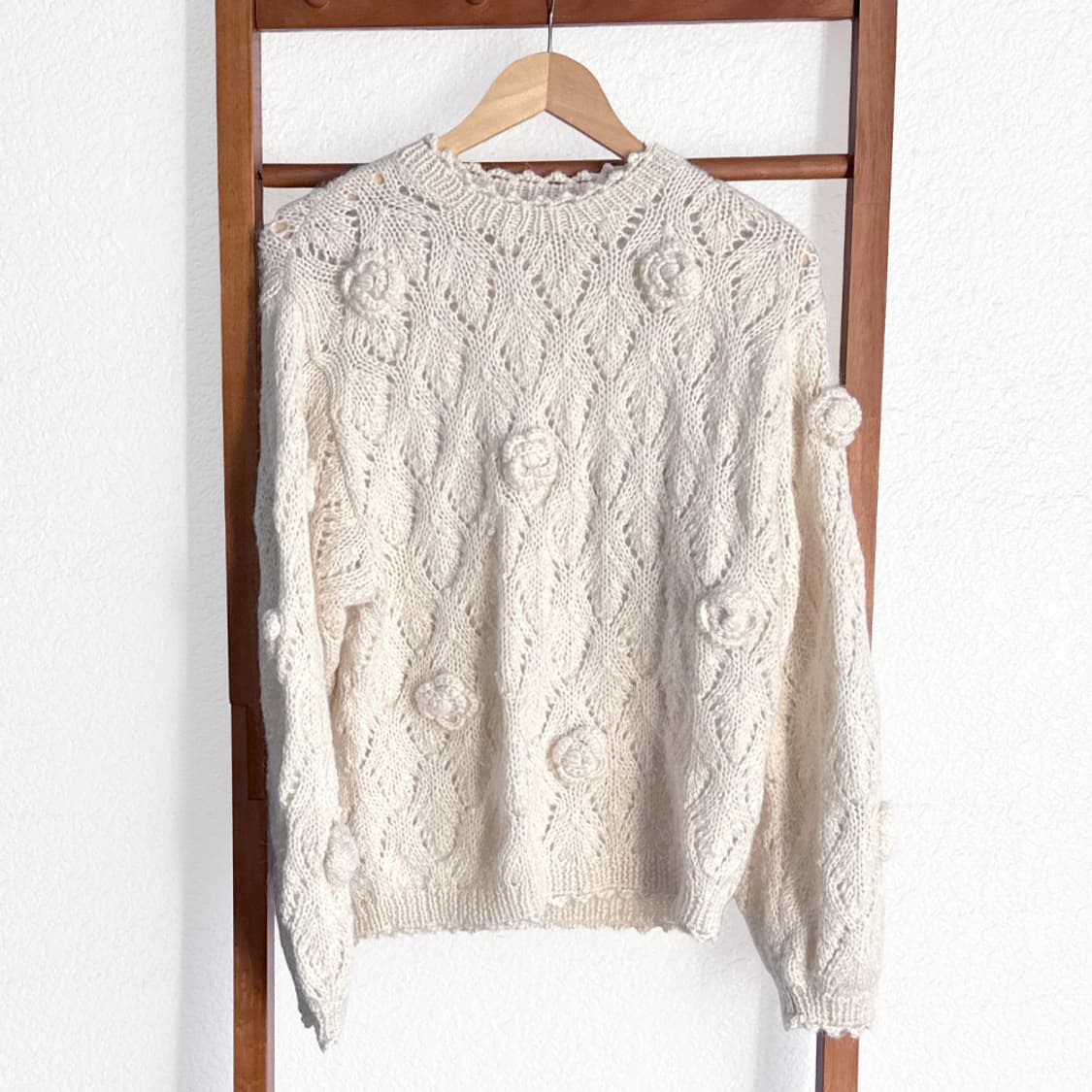 크림 포크로어 로즈 니트 상품이미지3